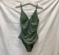 CUPSHE, Women's One Piece Swimsuit, Green, Small, Appears New