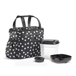 Fit & Fresh Mapleton Lunch Kit with Containers - Black