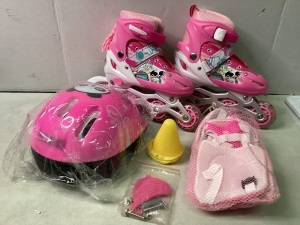 Child Roller Blades/Helmet, Size 4