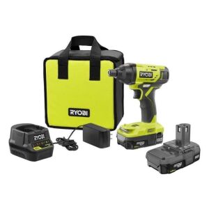 Ryobi 18V Battery-Operated 1/4" Impact Driver Kit