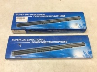 Lot of (2) Bestshoot Condenser Interview Shotgun Microphone with Anti-Wind Foam Cap, XLR Cable - Appear New&nbsp;