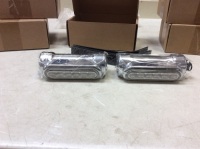 Lot of (6) Chrome Highway Bar Lights for Motorcycle, 2 Pack - Appear New