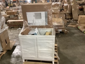 Pallet of Uninspected Bathroom Vanities