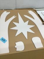 Christmas Nativity Scene Yard Decoration w/ Water Resistant PVC - 4ft