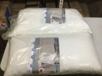 Lot of (2) New&nbsp;Sleep Solutions Down Alternative Pillows, King Size