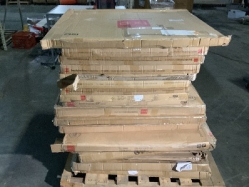 Lot of (18) Fireplace Screens, Various Sizes and&nbsp;Finishes&nbsp;
