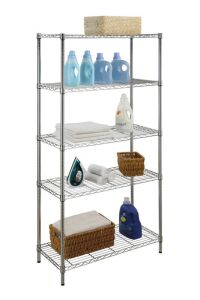 72" 5-Tier Metal Wire Shelving Unit