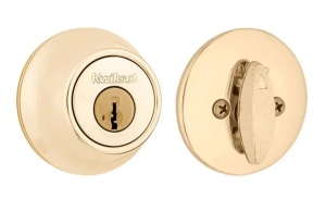 Case of (6) Kwikset 660 Series Polished Brass Single Cylinder Deadbolt Featuring SmartKey with Microban