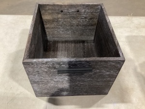 Lot of (4) Small Decorative Wood Crate 8"x11"