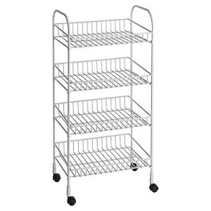 ClosetMaid 4-Tier Metal Rolling Utility Cart