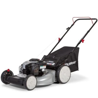 21" 140cc Walk Behind Gas Push Lawn Mower with Height Adjustment and with Mulch Bag