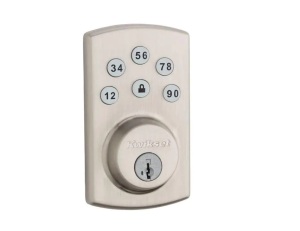 Kwikset Powerbolt2 Satin Nickel Single Cylinder Keypad Electronic Deadbolt Featuring SmartKey Security