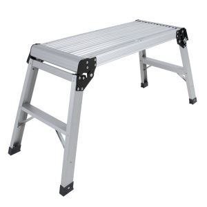 Aluminum Platform Drywall Step Up Folding Work Bench Stool