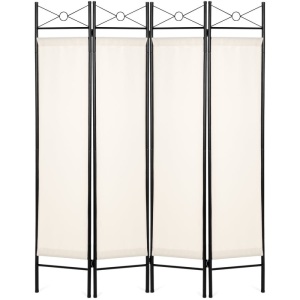 4-Panel Folding Privacy Screen Room Divider Decoration Accent, 6ft 