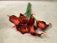 Lot of 15, &nbsp;Red Calla Lily Bundles of 10
