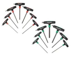 14-Piece T-Handle SAE & MM Hex Key Set