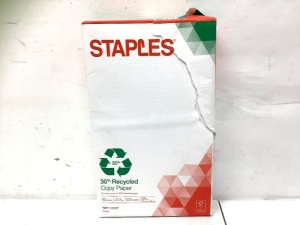 Lot of (10) Reams Staples Legal Copy Paper