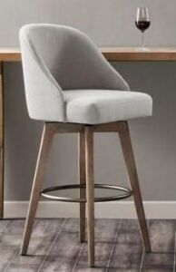 Pearce Bar Stool with Swivel Seat - Gray