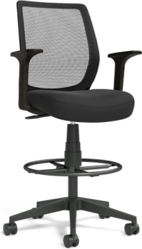Union & Scale Mesh Back Fabric Drafting Stool