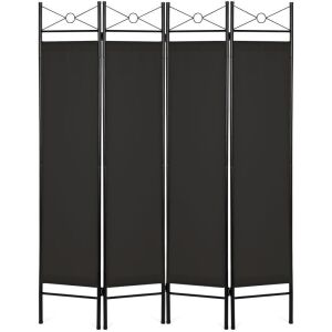 4-Panel Folding Privacy Screen Room Divider Decoration Accent, 6ft