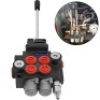 2 Spool Hydraulic Control Valve 11gpm Double Acting Tractors Loaders Monoblock - Appears New&nbsp;
