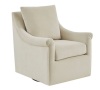 Madison Park Sparta Swivel Accent Arm Chair, Cream 