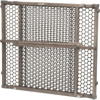 Safety 1st Vintage Wood Baby Gate with Pressure Mount Fastening (Gray). Appears New