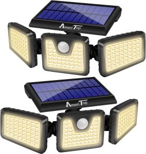 2-Pack of Solar-Powered Motion Sensor Lights