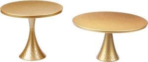 Set of 2 Round Cake Stands 