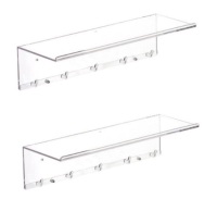 Set of 2 Acrylic Floating Shelves