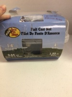 Bass Pro Shops Bait Cast Net - 4' Radius - Nylon - 1/4" Mesh, Appears New
