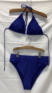 Womens 2 Pc Swimsuit w/ Rash Guard, XL