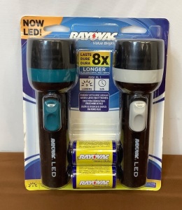 2pk Rayovac Flashlights