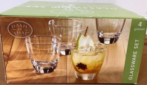 Double Old Fashioned Glassware Set