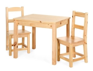 3-Piece Kids Multipurpose Wooden Activity Table Furniture Set