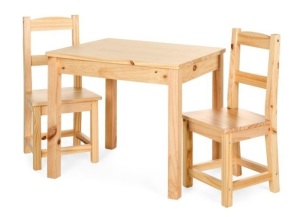 3-Piece Kids Multipurpose Wooden Activity Table Furniture Set