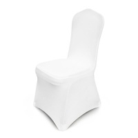 Spandex Chair Covers, White, 100 Pieces - Appear New&nbsp;