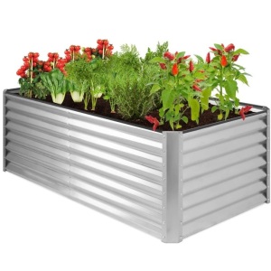 (Check Desc.) Outdoor Metal Raised Garden Bed for Vegetables, Flowers, Herbs - 6x3x2ft
