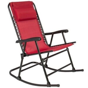 Foldable Zero Gravity Rocking Patio Lounge Chair