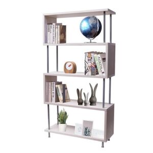 4-Shelf Bookcase - Light Beige, Cosmetic Damage