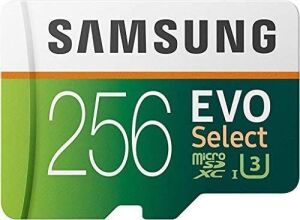 Samsung EVO Select 256GB MicroSDXC Card and SD Adapter