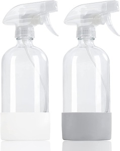 Glass Spray Bottles with Silicone Sleeve Protection