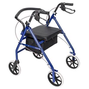 Aluminum Rolling Walker - Blue