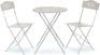 Metal Bistro Set - White