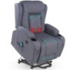 Electric Power Lift Recliner Massage Chair w/ Heat, USB Port, Cupholders