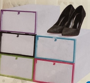 Multiuse Plastic Shoe Boxes