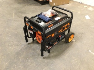 WEN 56475 4750-Watt Portable Generator with Electric Start and Wheel Kit. Tested and Works. Like New Condition