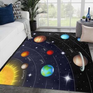 6'x4' Space Solar System Area Rug