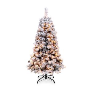 4.5' Clear Incandescent Multi-color Prelit Pine Holiday Christmas Tree