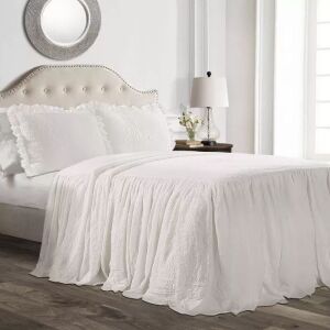 Ruffle Skirt Bedspread Set - King Size